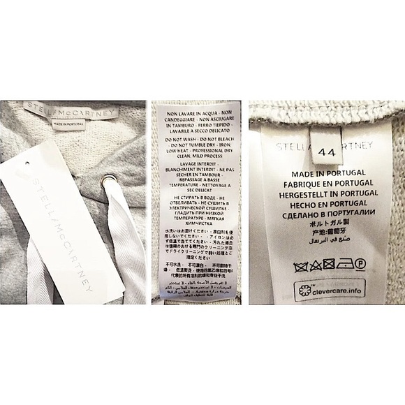 🌺SOLD ON BAY🌺 $633 Stella McCartney Sweatshirt Hoodie 14 “ ALL IS LOVE “ Fringe - Picture 13 of 16